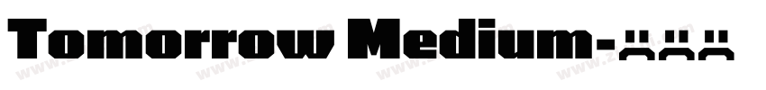 Tomorrow Medium字体转换